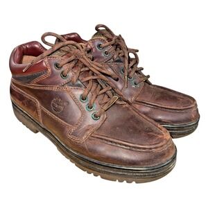 Timberland Heritage MENS 9M PRE-OWNED Lace Up Gore-Tex Brown Leather Ankle Boots